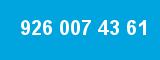 926 007 43 61